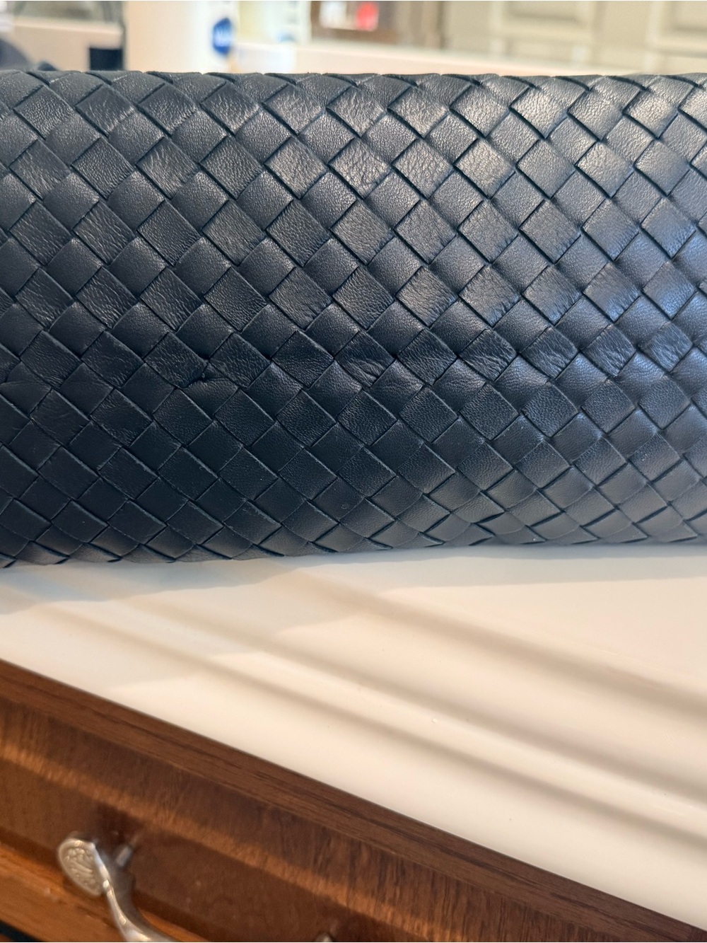 Bottega Veneta Black Intrecciato Shoulder Tote - Picture 12 of 12